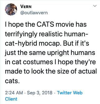 The Cats in the 'Cats' Movie Will Be the Size of Actual Cats