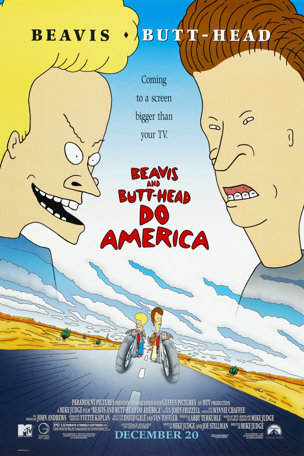 Beavis and Butt-Head Do America (1996) Poster
