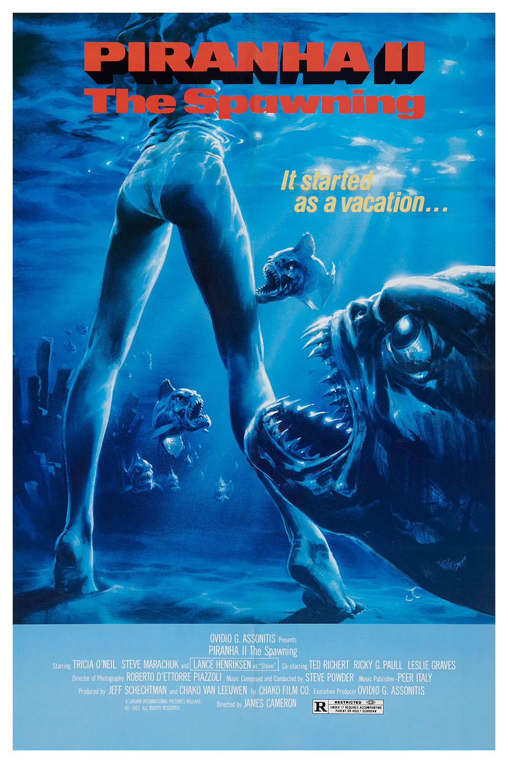 Piranha II: The Spawning (1982) Poster