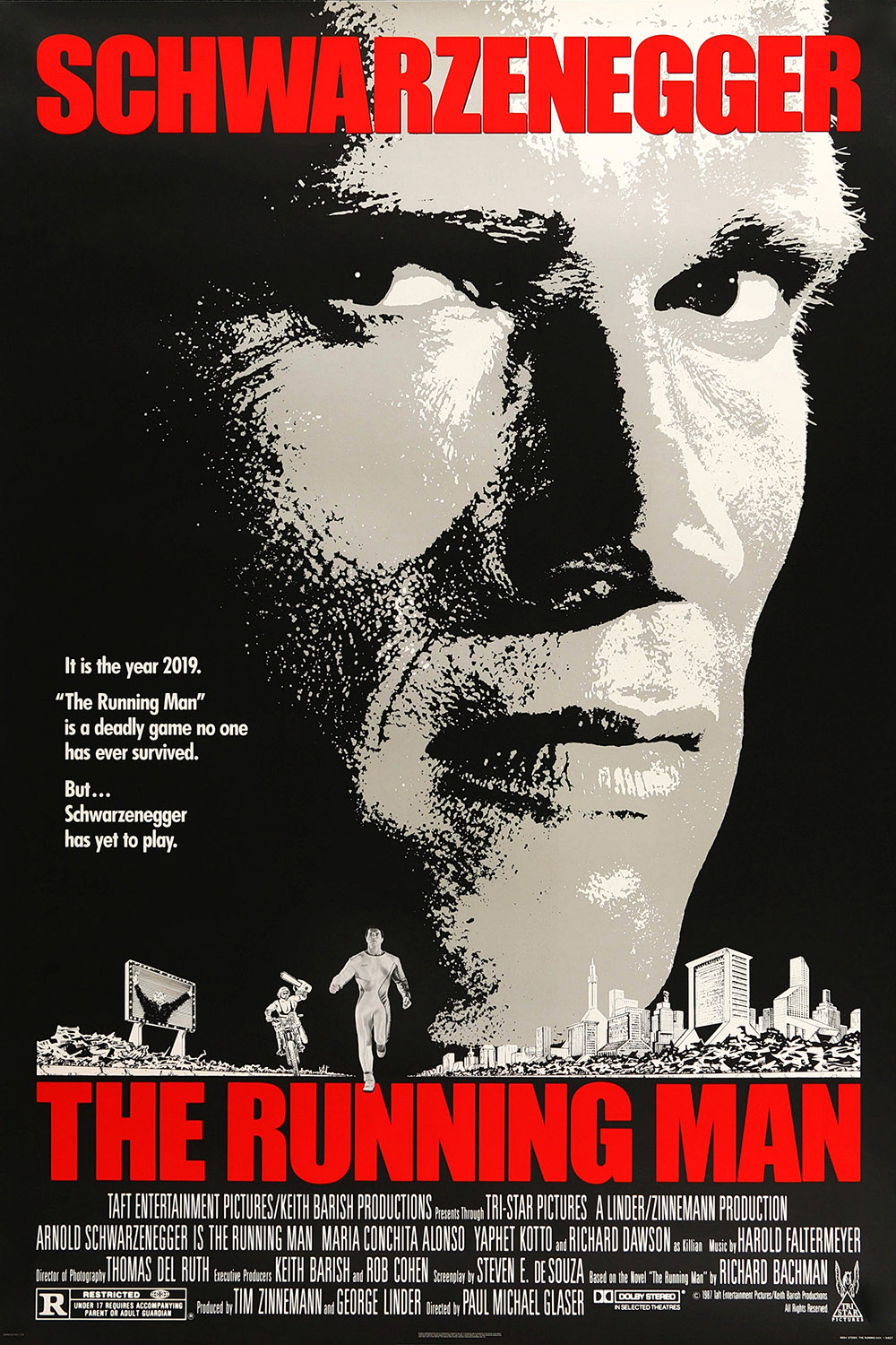 The Running Man (1987) Poster