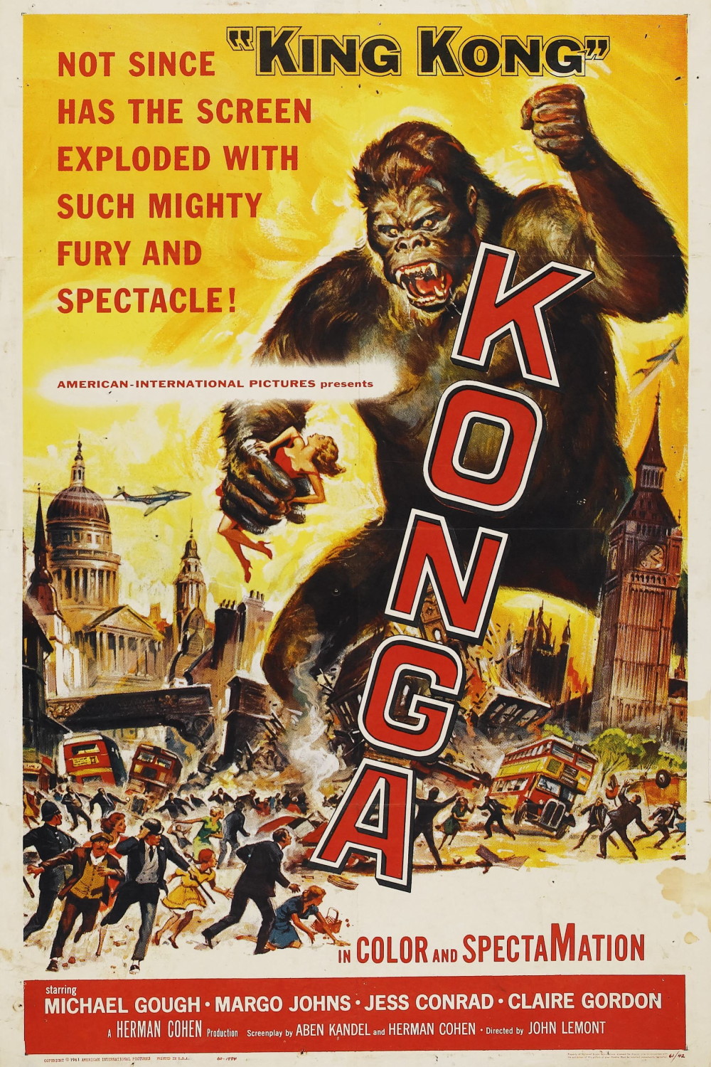 Konga (1961) Poster