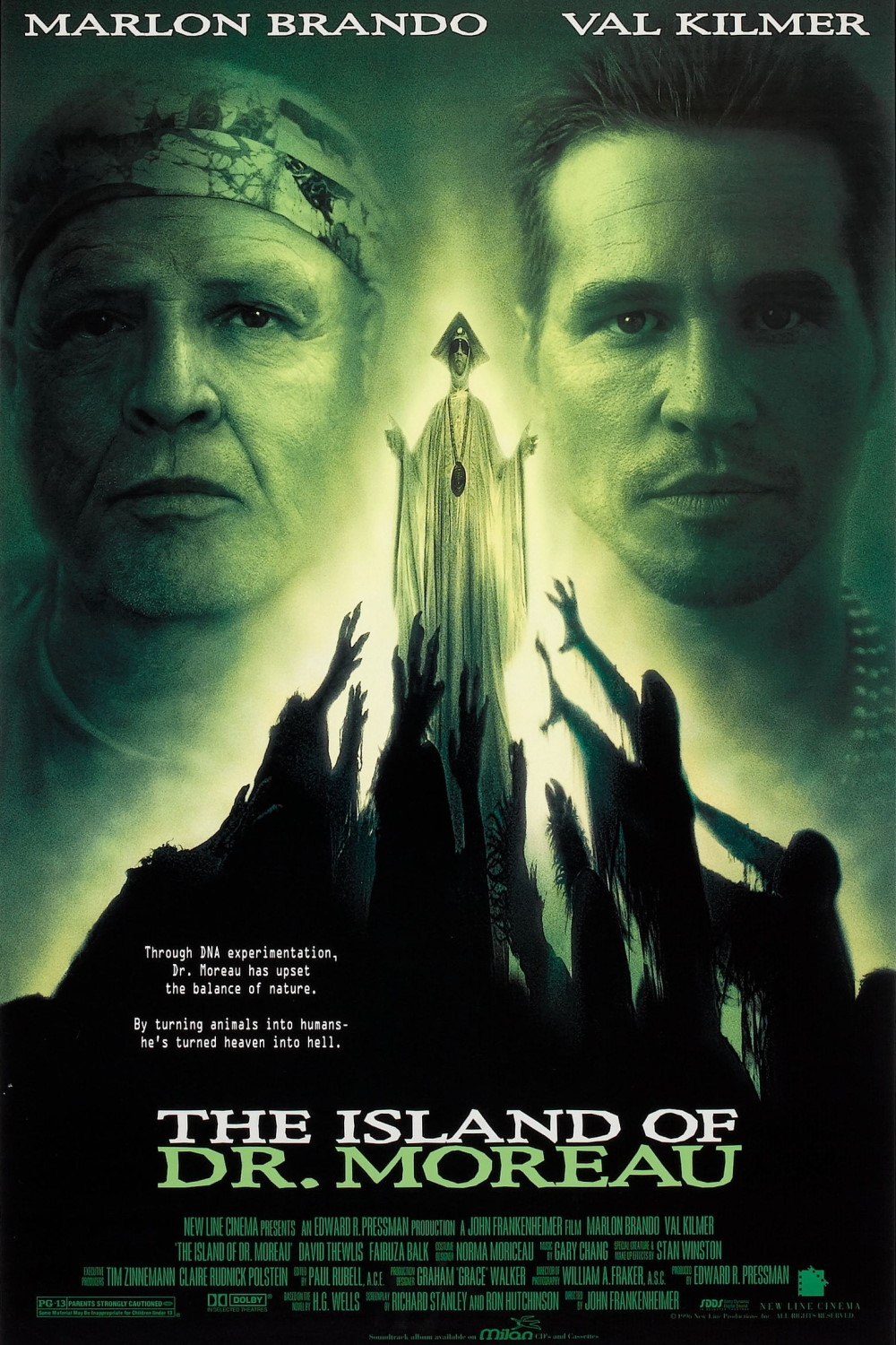 The Island of Dr. Moreau (1996) Poster