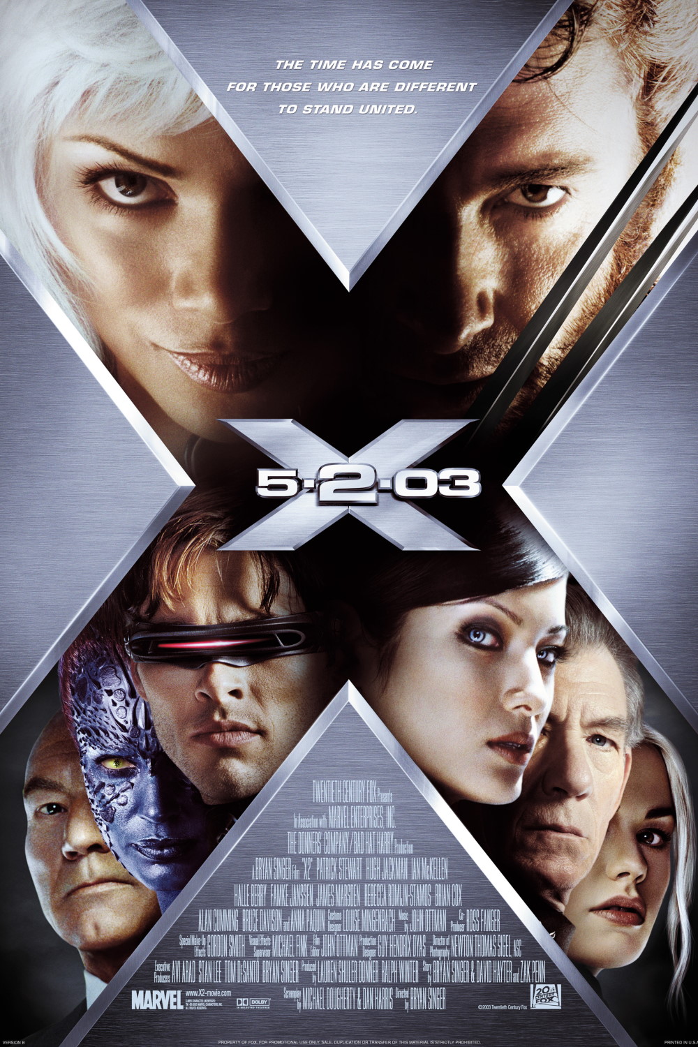 X2: X-Men United (2003) Poster