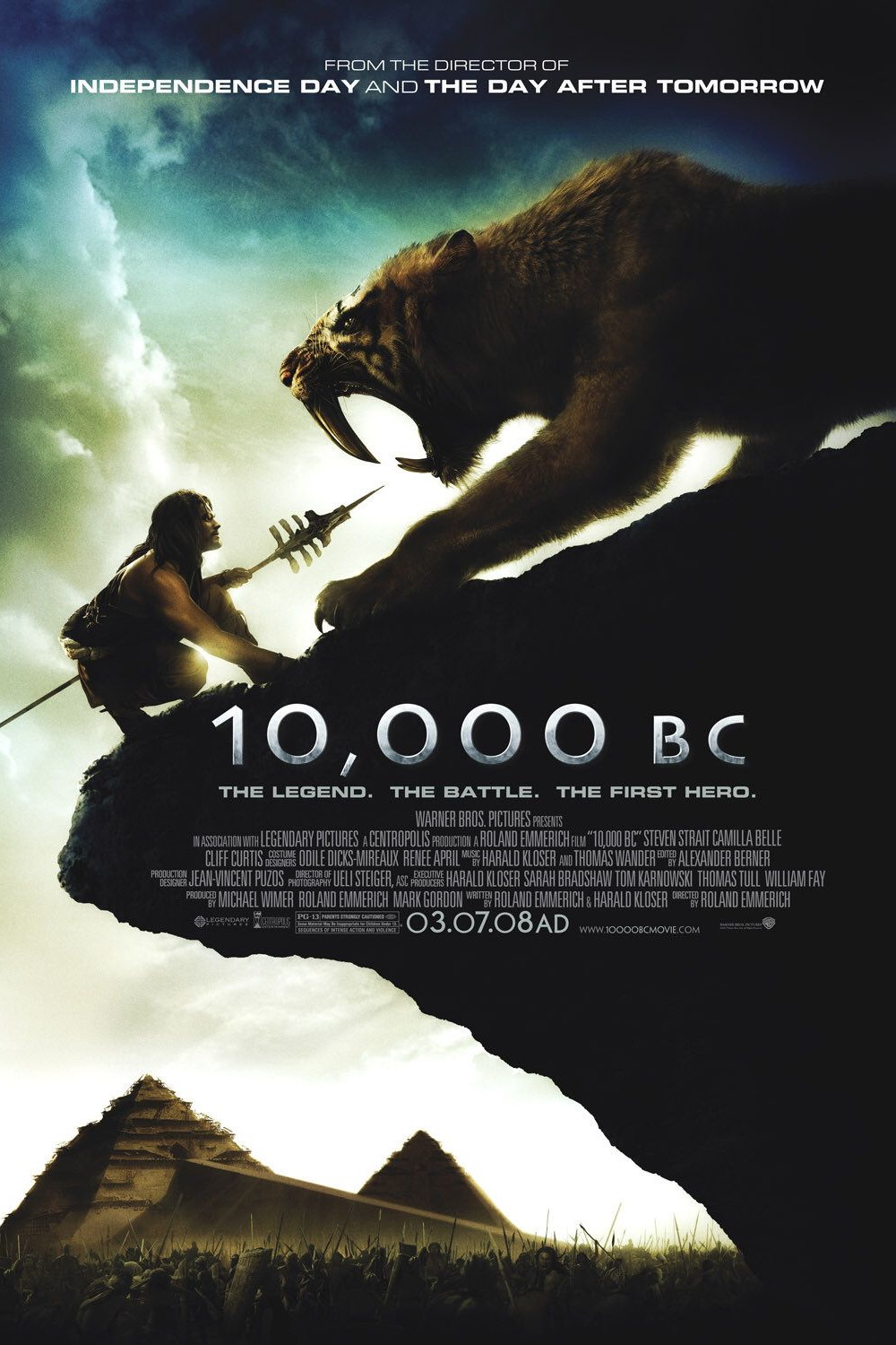 10,000 BC (2008) Poster