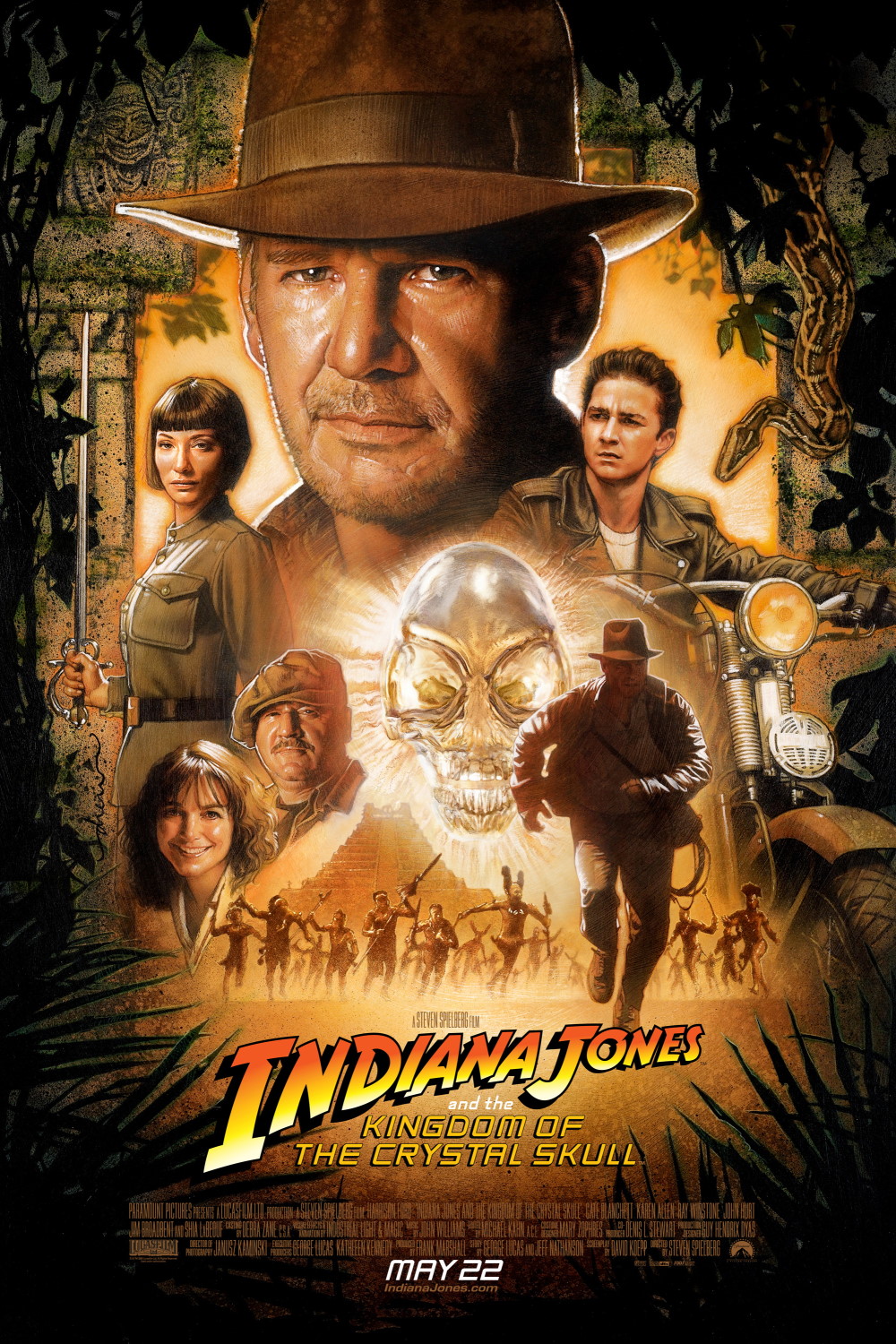 Poster for Indiana Jones and the Kingdom of the Crystal Skull (2008)