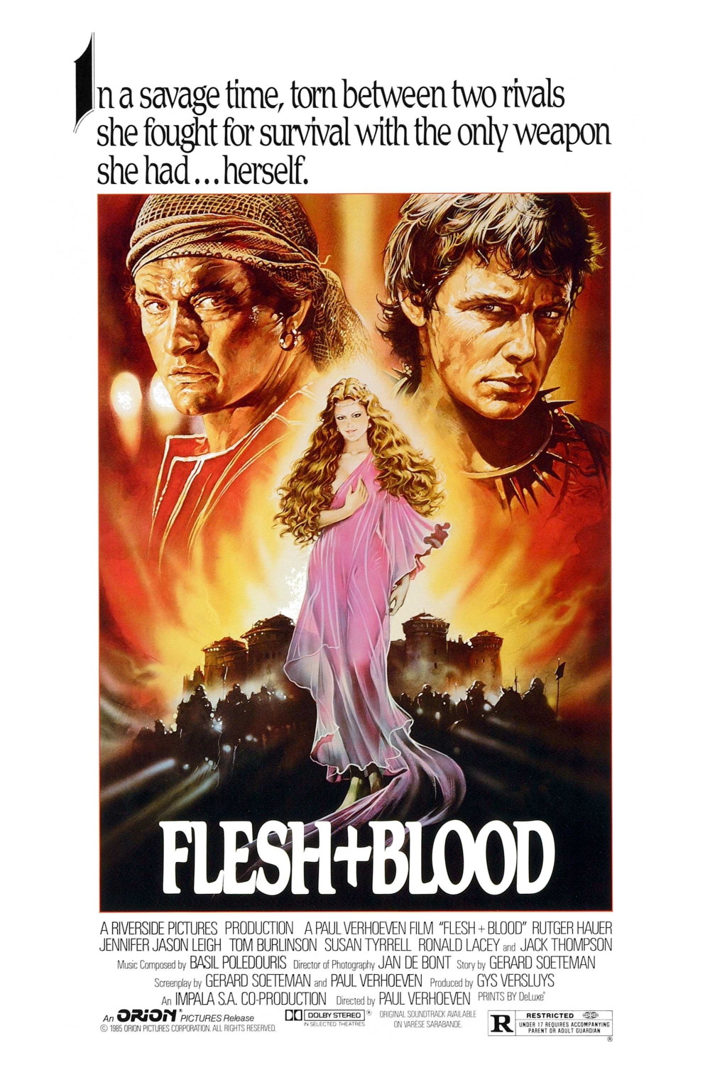 Flesh+Blood (1985) Poster