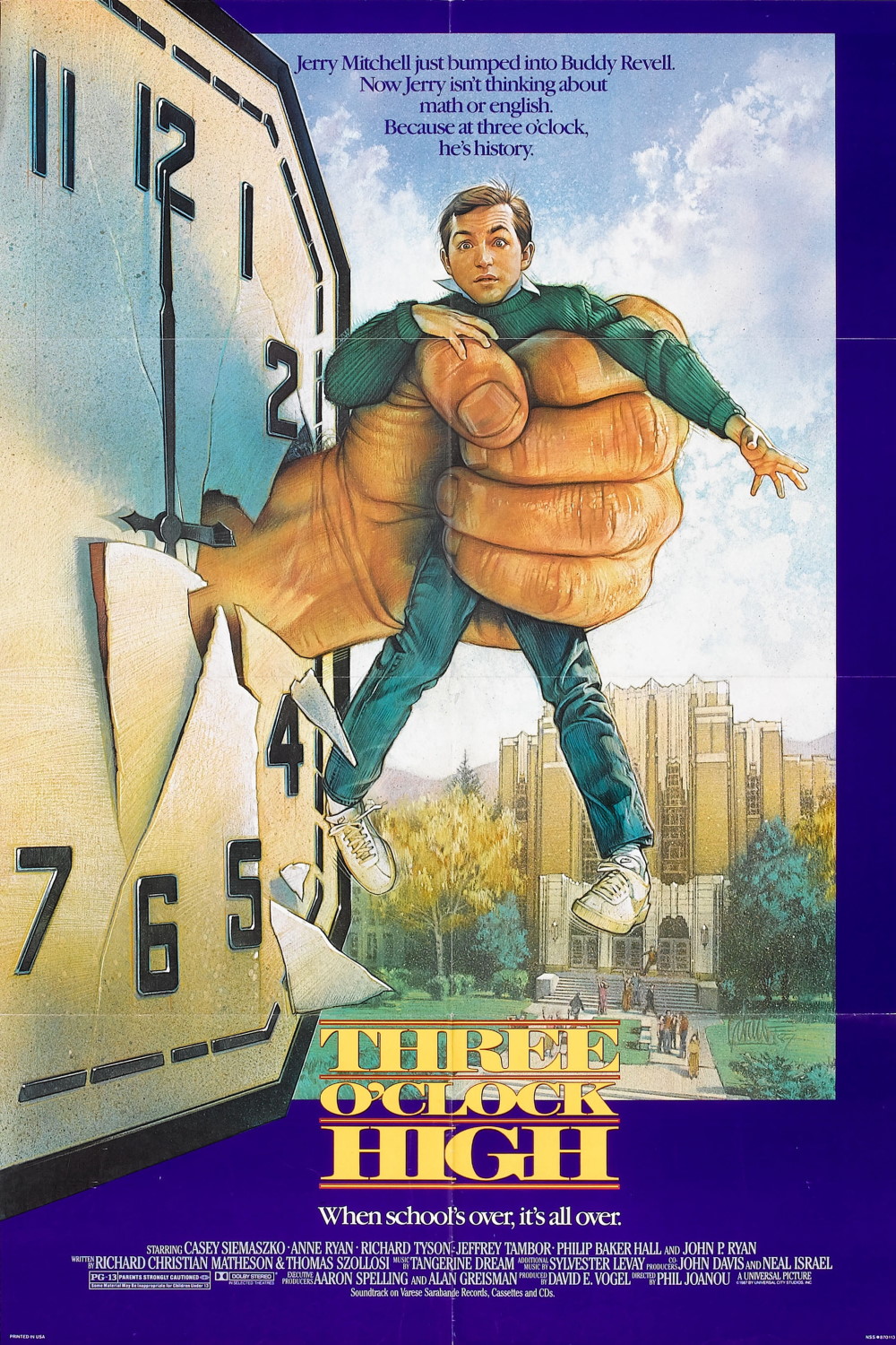 Three O’Clock High (1987) Poster