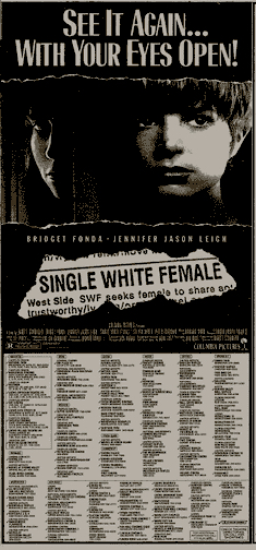 Hedy Carlson single White Female Shirt Jennifer Jason 