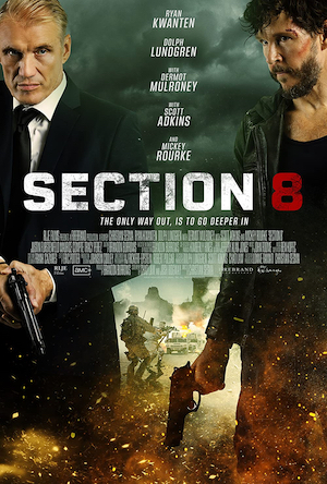 Poster for the 2022 DTV movie SECTION 8 directed by Christian Sesma.