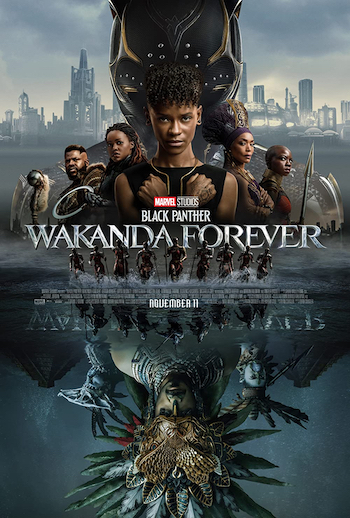Poster for BLACK PANTHER; WAKANDA FOREVER