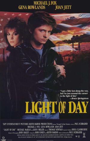 Poster for the 1987 film LIGHT OF DAY from director Paul Schrader.